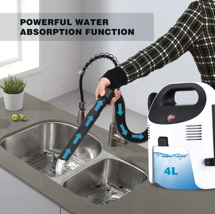 Rechargeable Wireless Car Vacuum Cleaner 4IN1 Powerful Water Absorption Function Household Wet and Dry Vacuum Cleaner