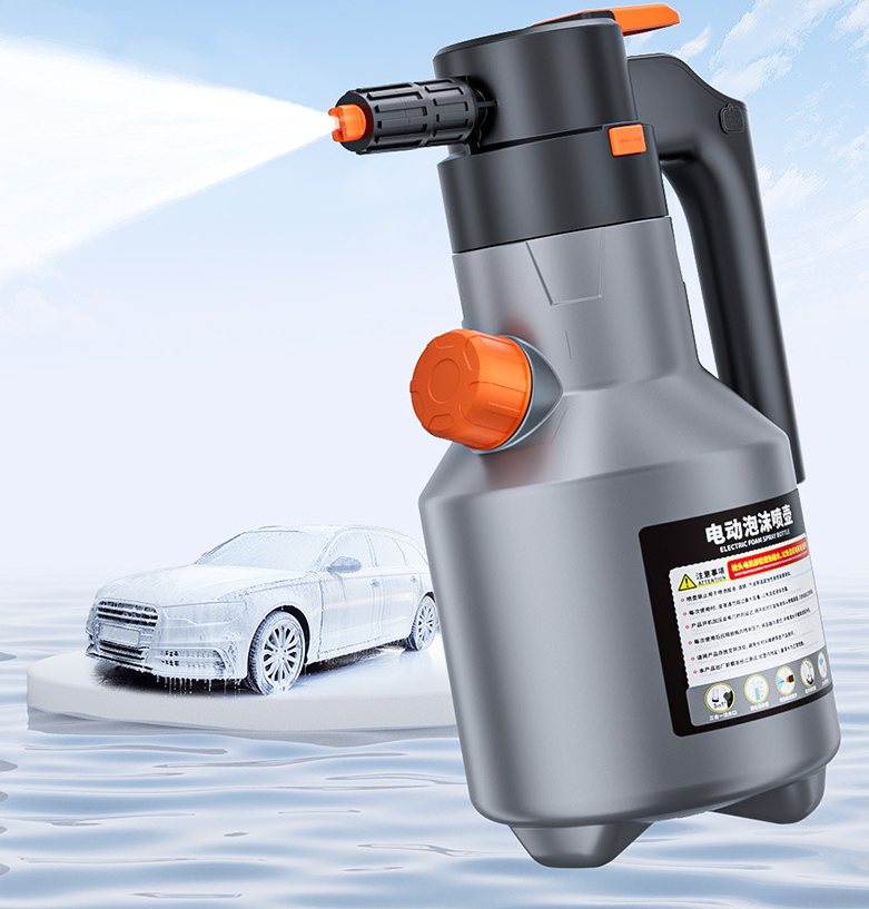 Professional 2L Electric Foam Sprayer, High-Pressure Rechargeable Car Spray Bottle for Auto Detailing & Cleaning