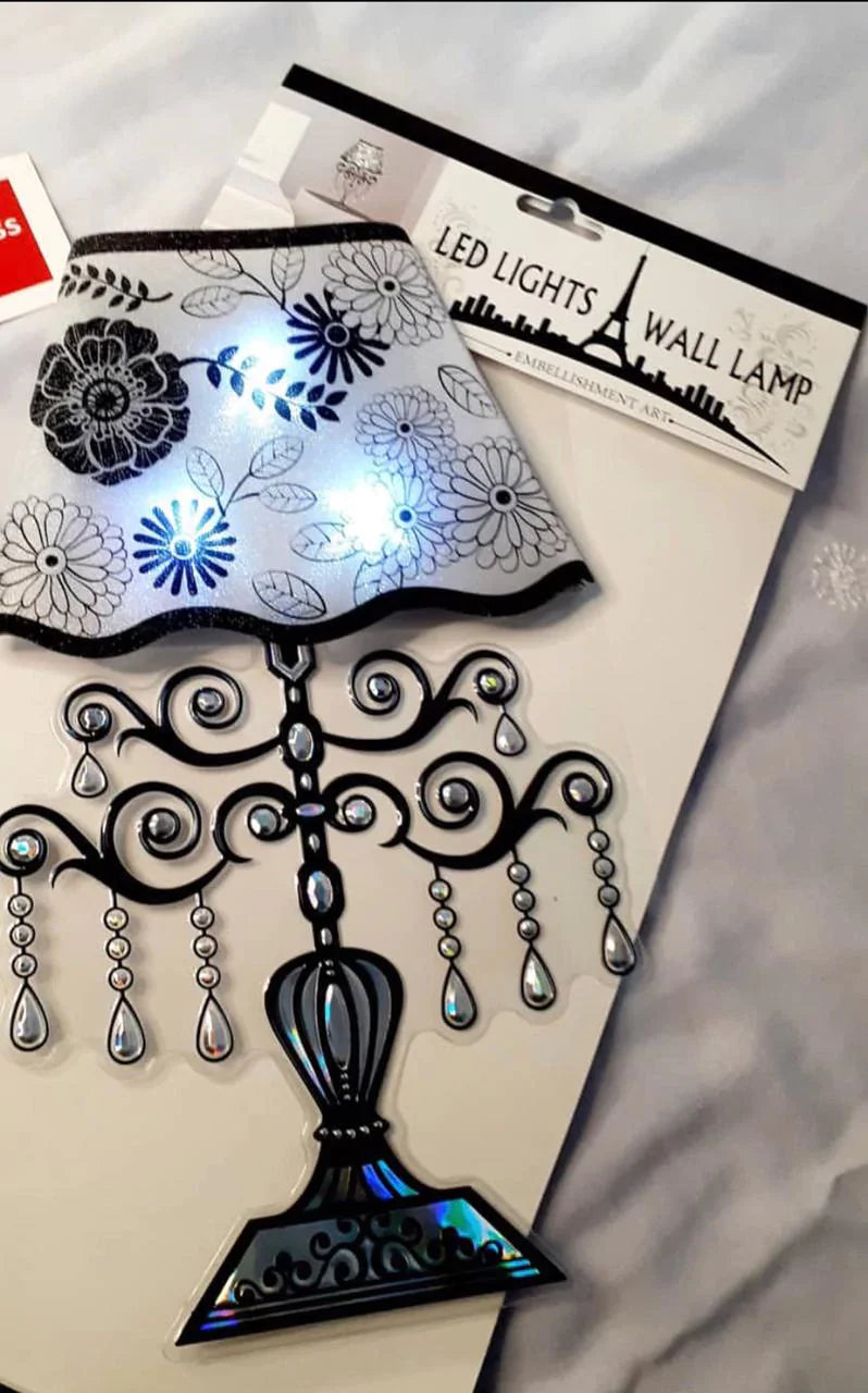 3d Wall Sticker LED Lights Lamp detail view