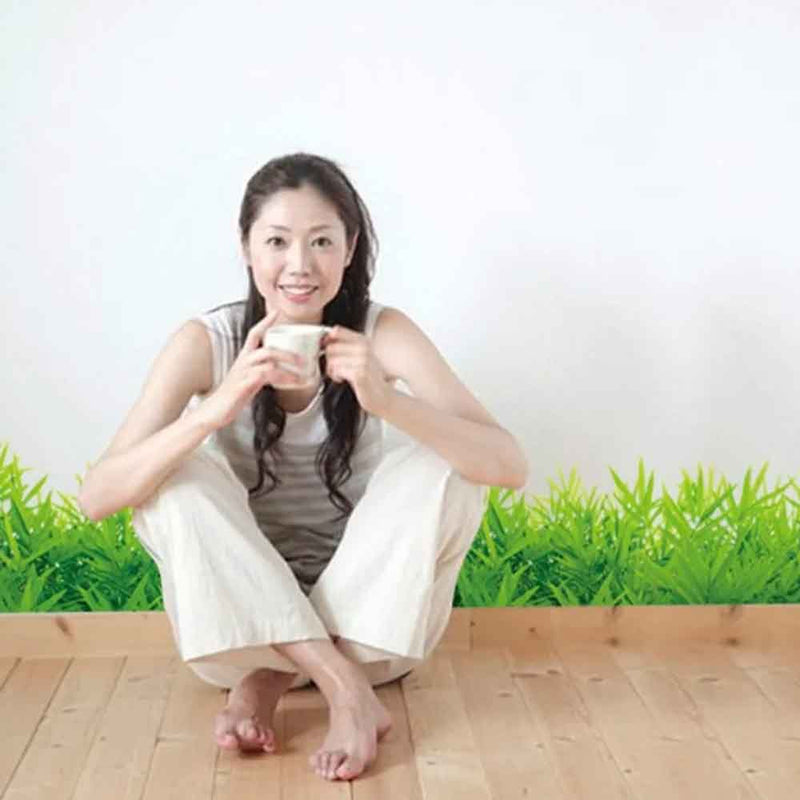 3D Green Grass PVC Wall Sticker detail view