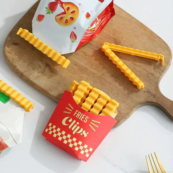 Magnetic French Fries Style Food Sealing Clips (12pcs) detail view