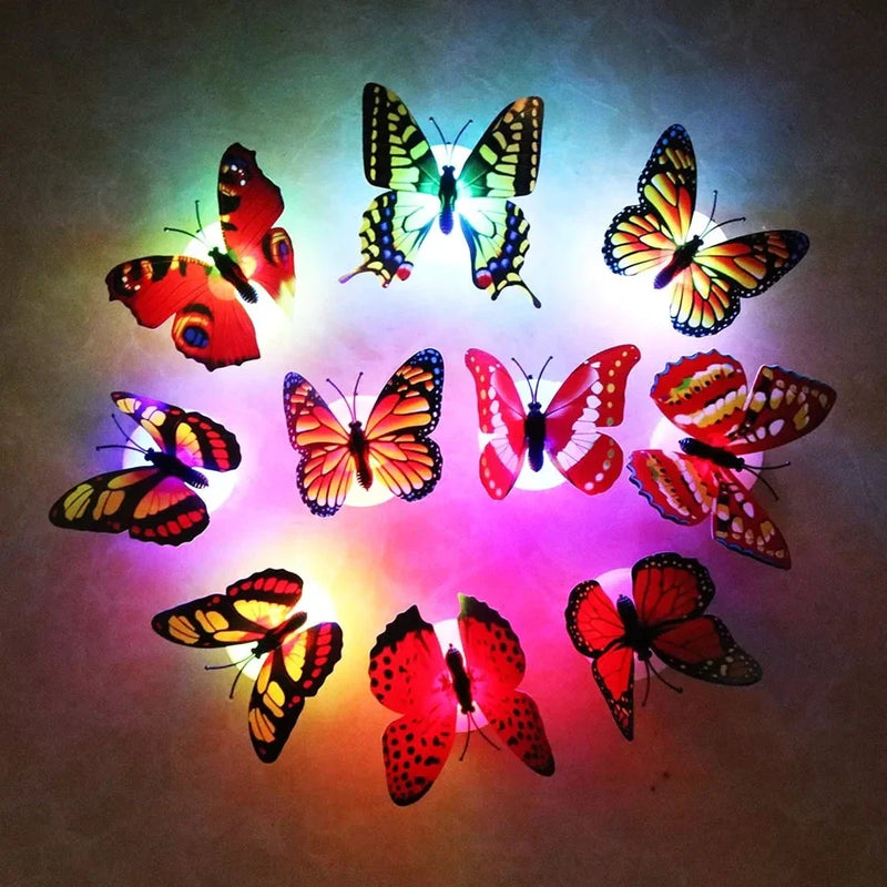 6Pcs LED Butterfly Wall Sticker detail view