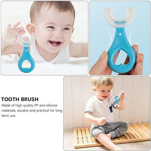 Silicone Baby Toothbrush U Shaped 360 Degree detail view