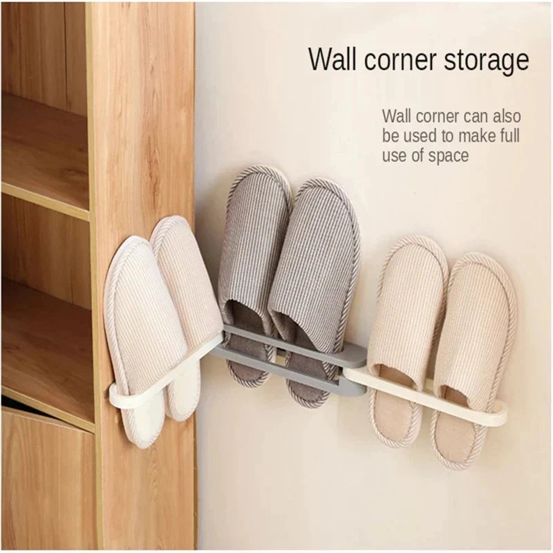 3 In 1 Bathroom Slipper Rack detail view