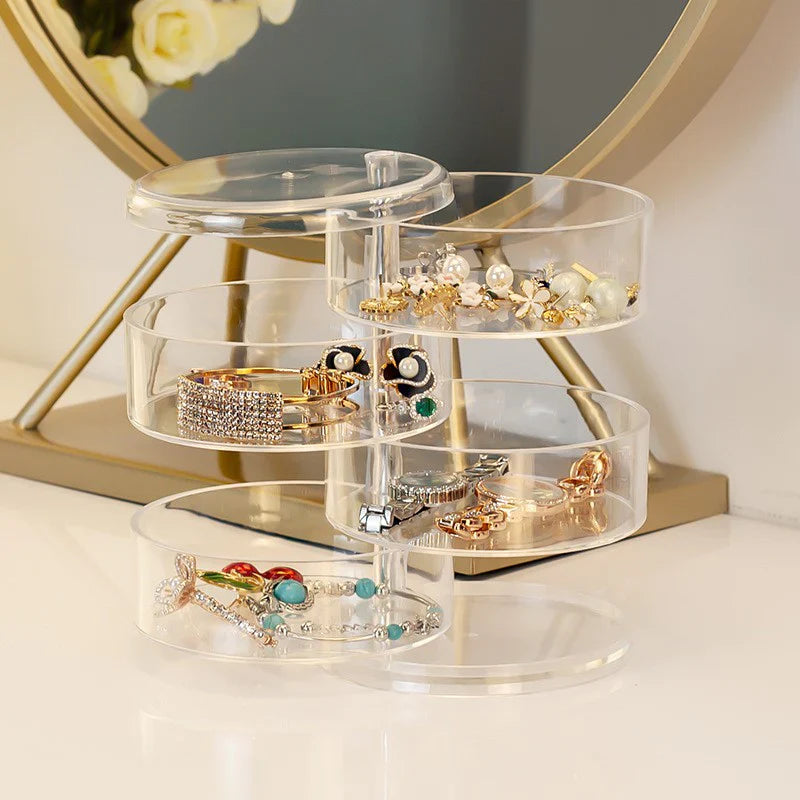 Rotatable Jewelry Storage Box detail view