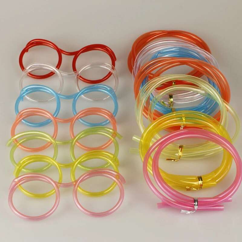 Creative Eyeglasses Straw Drinking detail view