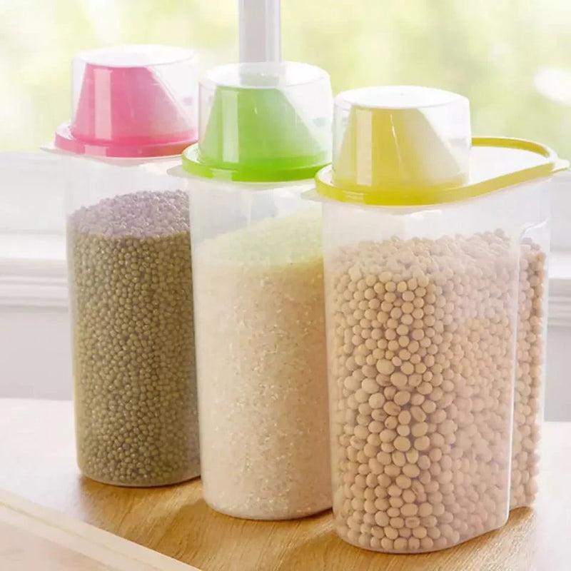 Large Grain Jar With Cup 2.5 Ltr detail view