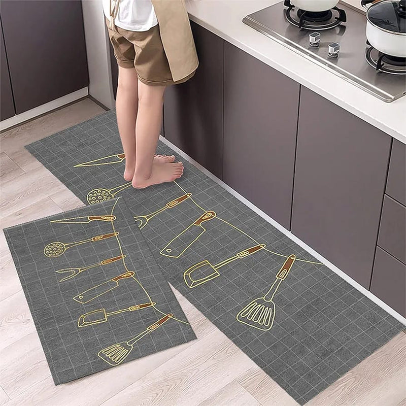 2Pcs Set Kitchen Floor Mat Non Slip detail view