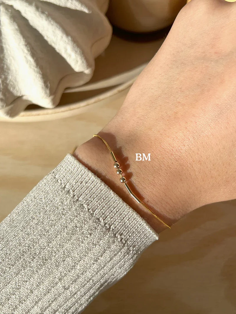 Morse Code Bracelet detail view