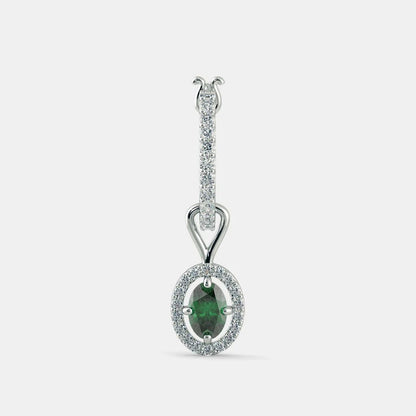 Emerald Bloom Earrings- 925 SILVER