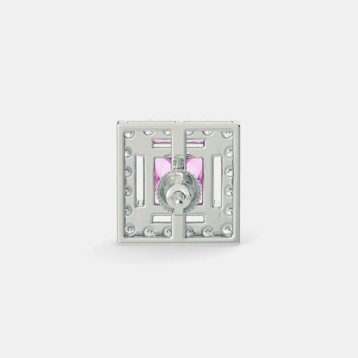 SERENA PINK SAPPHIRE STUDS - 925 SILVER