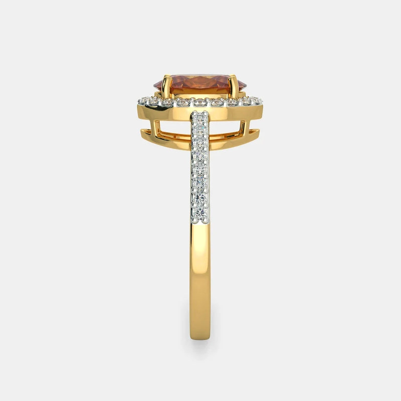 The Citrus Solaris Ring - 925 Sterling Silver detail view