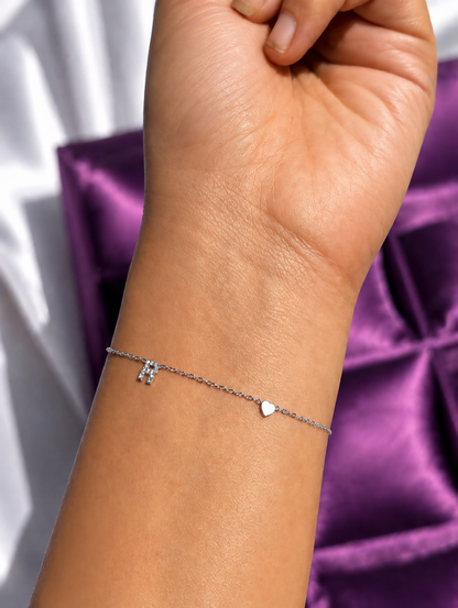 Initial Charm Bracelet