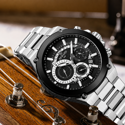 Reward VIP Men's Chronograph Watch with Stainless Steel Bracelet