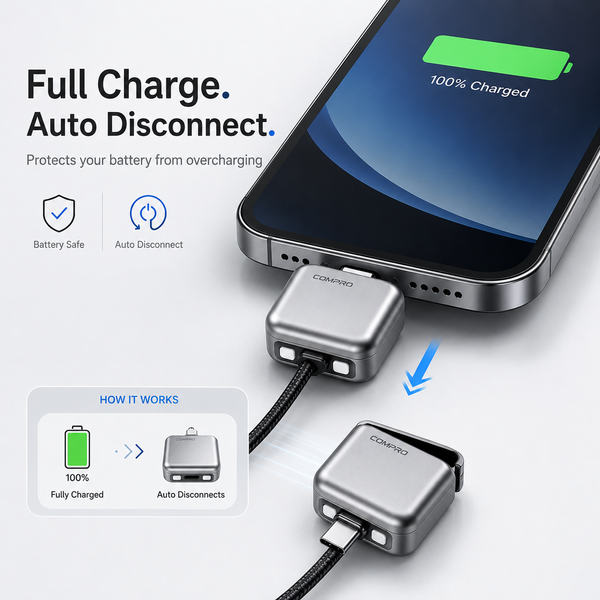 140W Smart Fast Charging Adapter – Auto Stop When Fully Charged