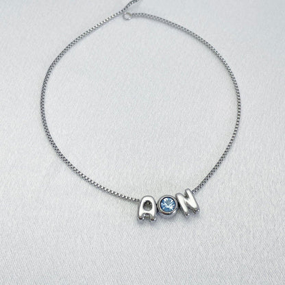 Custom Initial & Birthstone Bracelet