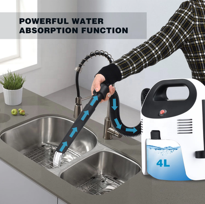 Rechargeable Wireless Car Vacuum Cleaner 4IN1 Powerful Water Absorption Function Household Wet and Dry Vacuum Cleaner