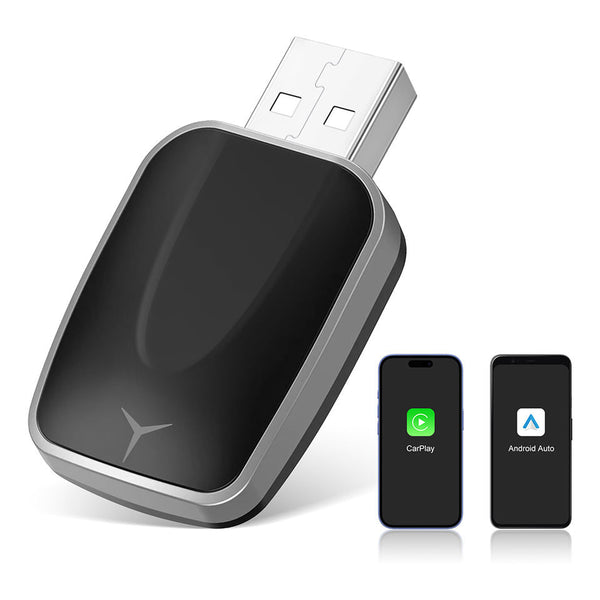 Drive smarter, safer, and completely cable-free with the 2-in-1 Wireless CarPlay & Android Auto Adapter. Enjoy seamless navigation, music, and hands-free calls for a cleaner and more convenient driving experience.