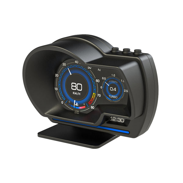 Upgrade your driving experience with the P6 OBD2 Head-Up Display (HUD). This smart digital gauge provides real-time vehicle data directly in your line of sight, helping you stay informed while keeping your eyes on the road.