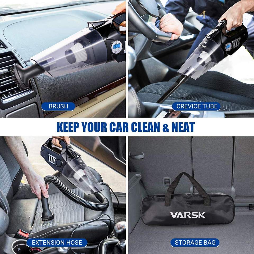 4-in-1 Portable Cordless Vacuum Cleaner – Vacuum, Blow & Inflator Pump