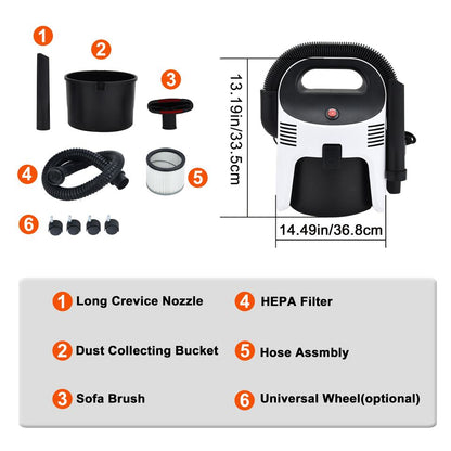 Rechargeable Wireless Car Vacuum Cleaner 4IN1 Powerful Water Absorption Function Household Wet and Dry Vacuum Cleaner
