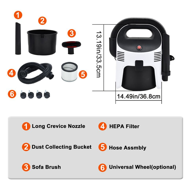 Rechargeable Wireless Car Vacuum Cleaner 4IN1 Powerful Water Absorption Function Household Wet and Dry Vacuum Cleaner detail view