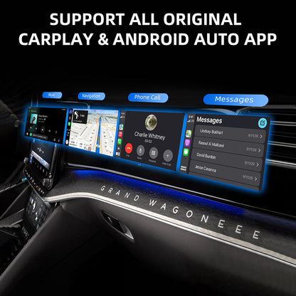 Drive smarter, safer, and completely cable-free with the 2-in-1 Wireless CarPlay & Android Auto Adapter. Enjoy seamless navigation, music, and hands-free calls for a cleaner and more convenient driving experience.