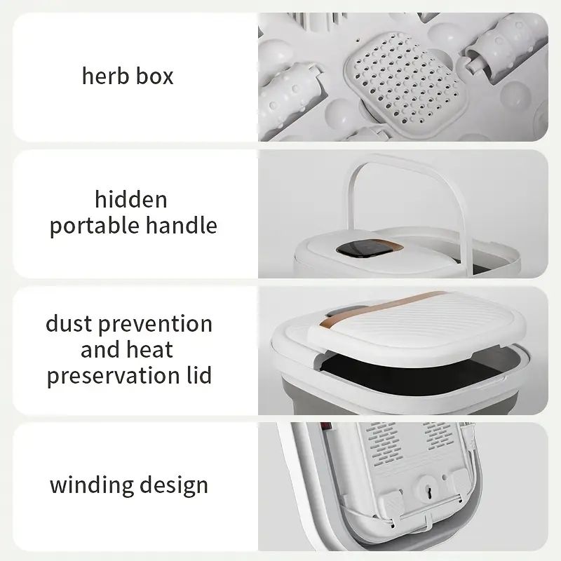 Heated Foot Spa Massager with Remote Control | Constant Temperature Relaxation Bath