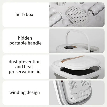 Heated Foot Spa Massager with Remote Control | Constant Temperature Relaxation Bath