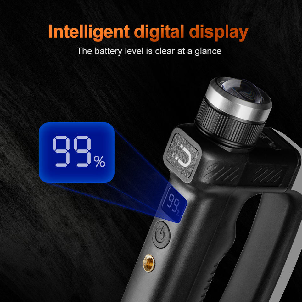 Multi Function Zoomable Rechargeable Torch Light Side Light Infrared Dual Magnetic Camping Repair Working Flashlight
