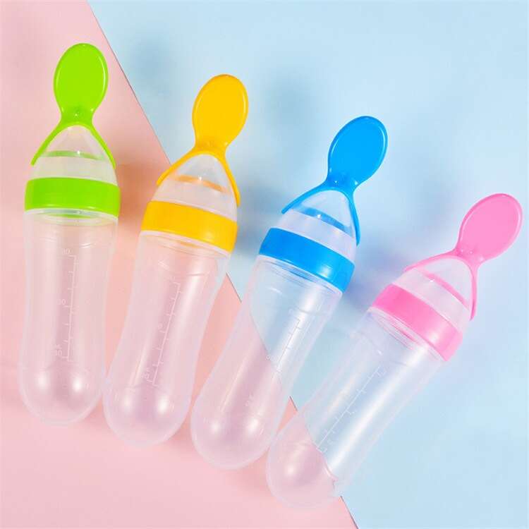 Baby Feeding Bottle With Spoon detail view