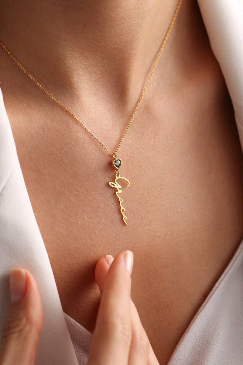 Forever Name & Birthstone Necklace detail view