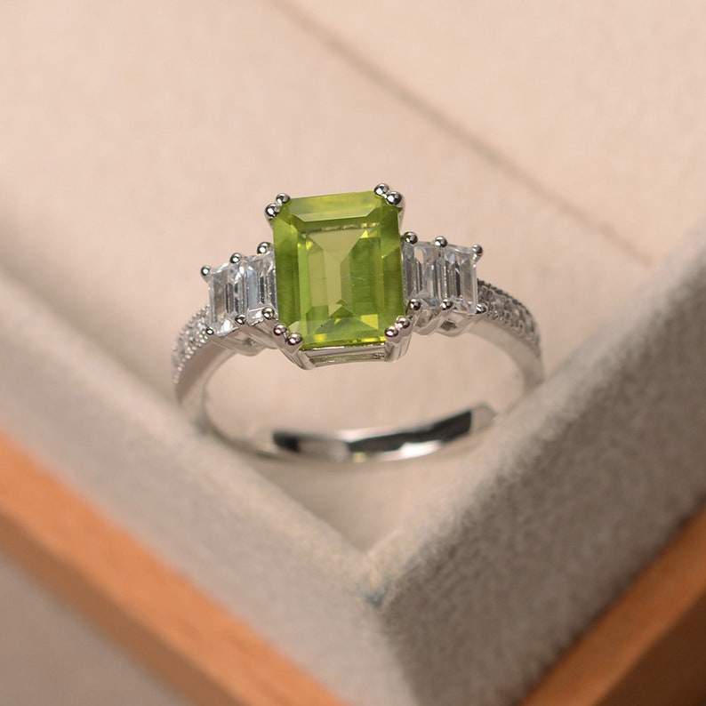 Peridot Promise Ring