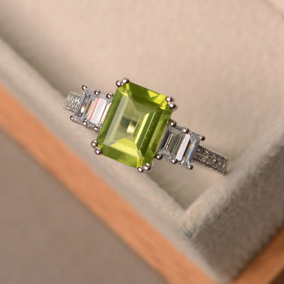 Peridot Promise Ring