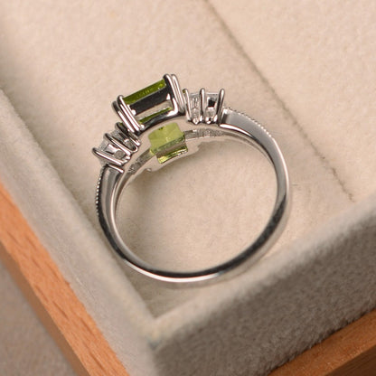 Peridot Promise Ring