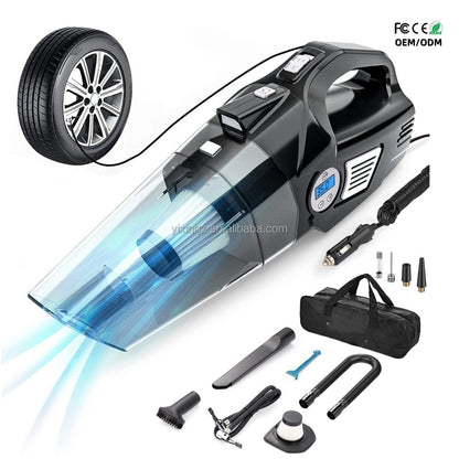 4-in-1 Portable Cordless Vacuum Cleaner – Vacuum, Blow & Inflator Pump