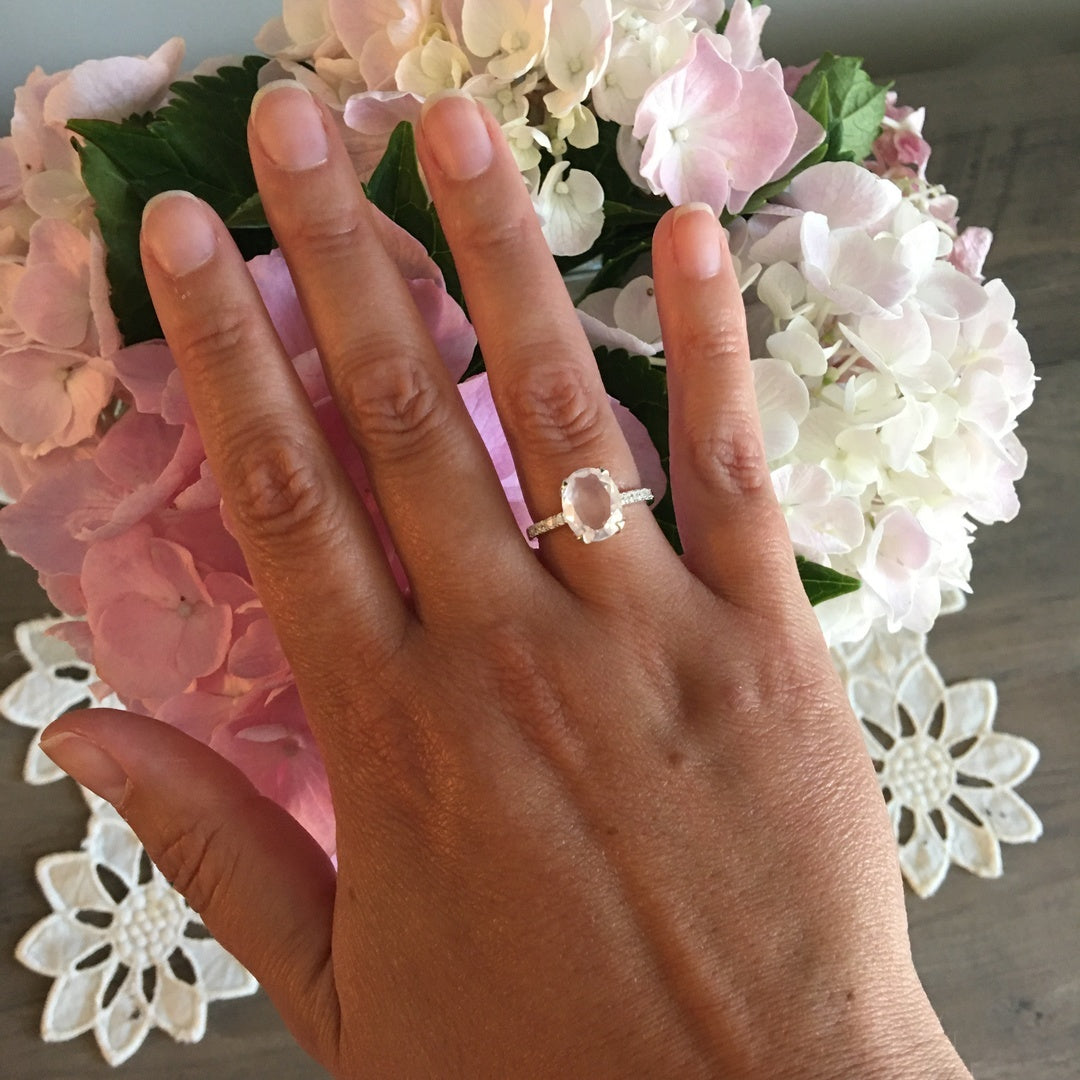 ROSE QUARTZ RING