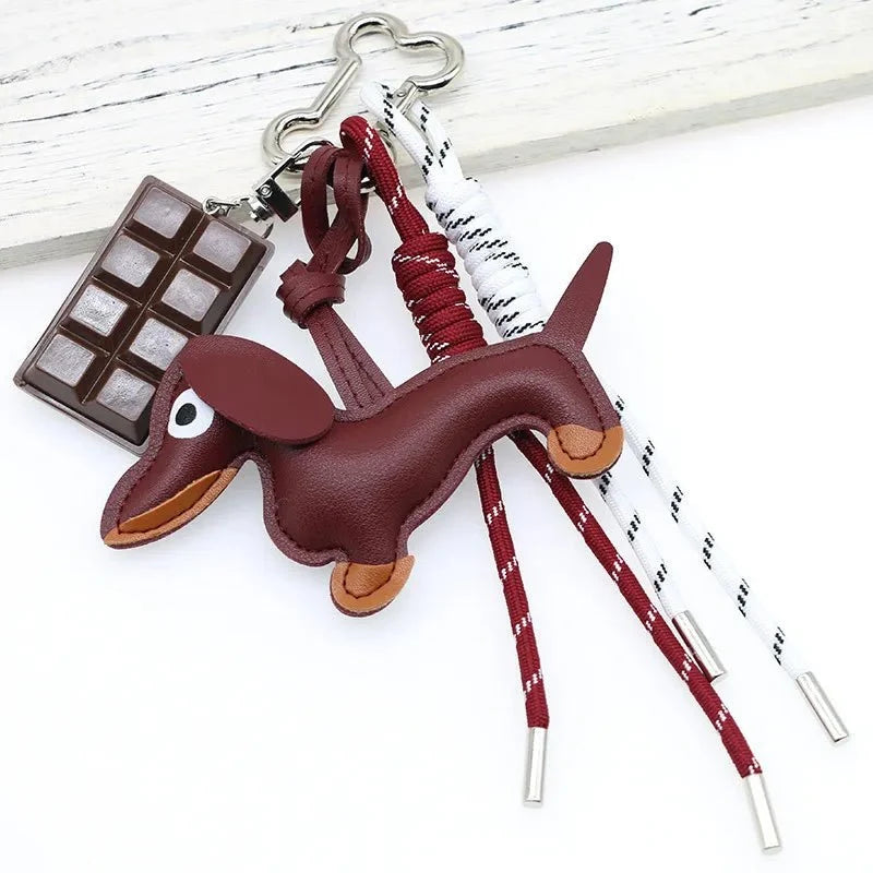 Sausage Dog Keychain Pendant