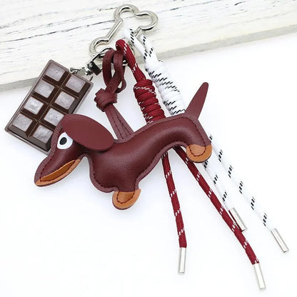 Sausage Dog Keychain Pendant
