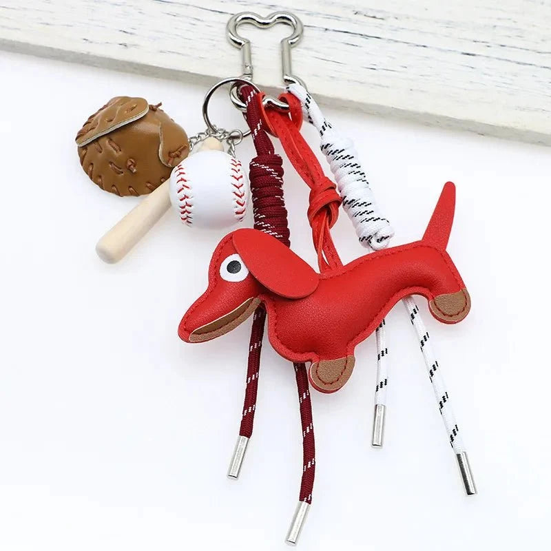 Sausage Dog Keychain Pendant