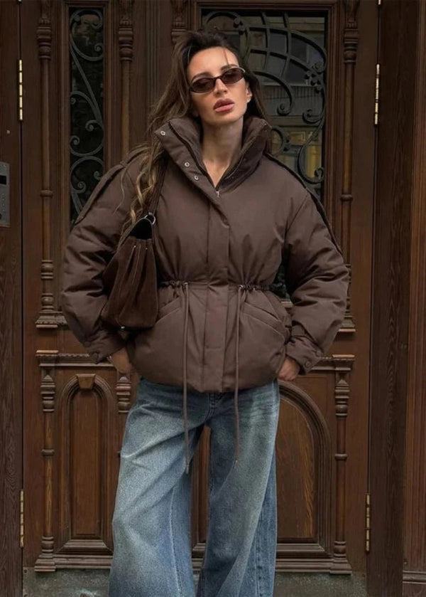 Mary Oversized Drawstring Waist Puffer Jacket
