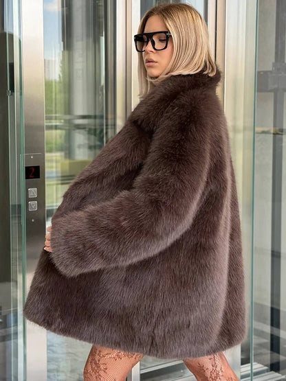 Lena Oversized Faux Fur Coat